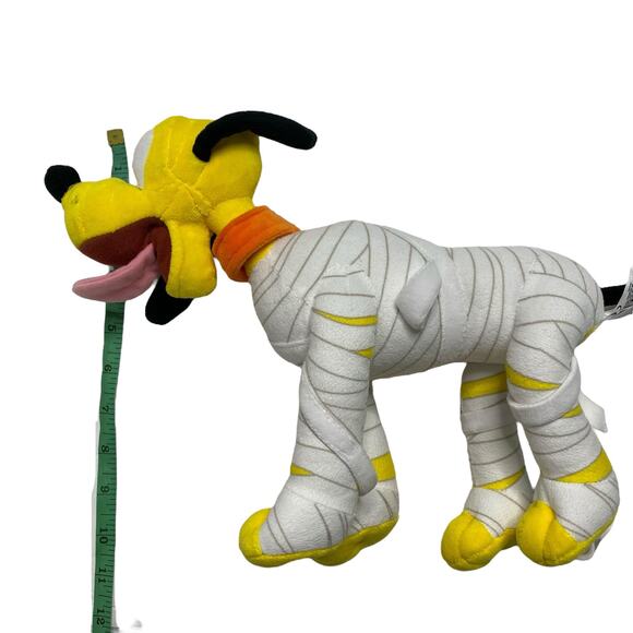 DISNEY PARKS Mummy Pluto Plush Stuffed Animal Spooky Halloween Costume Dog - Picture 6 of 7